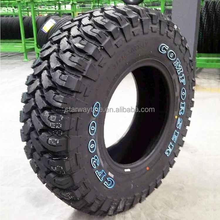 China High Quality M/T Tyre 31X10.50R15LT LT225/245/265/285/305/315/75R16 SUV Comforser CF3000 Cross Country Mud Snow Tyre