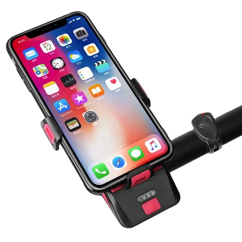 
2000AH and 4000AH battery capacity USB mobile phone holder power bank bicycle bike front LED lamp light 