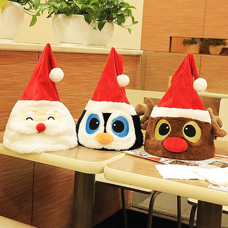 Hot sale 2020 new product singing and dancing mobile Santa hat plush funny dancing Christmas hat
