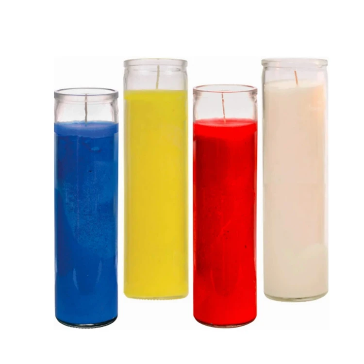 empty religious candle holder glass jars wholesale