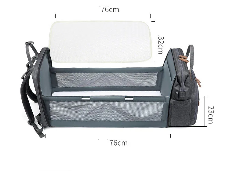 New product portable baby diaper caddy bag organizer rucksack wasserdicht mummy storage bag