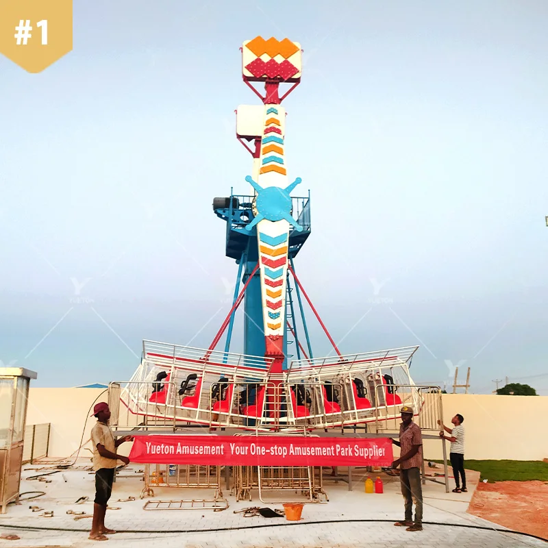 Amusement Theme Park Manege Equipment Funfair Attraction Extreme Sky Flyer Thrill Twister 360 Fun Fair Kamikaze Rides For Sale