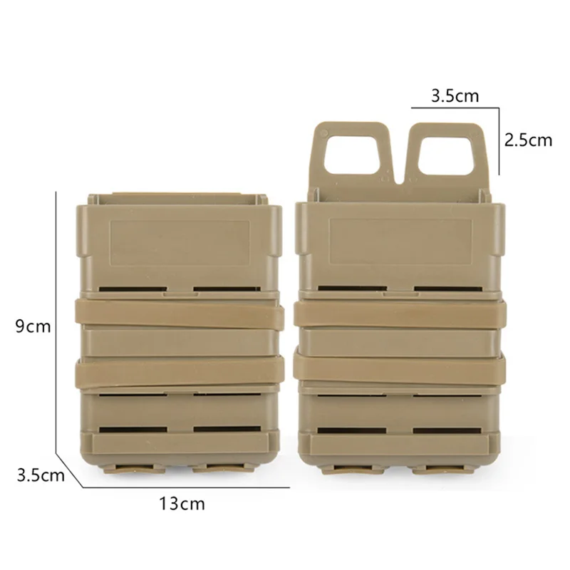 
Tactical 5.56 Double Magpouch MOLLE Magazine Pouch for Shooting Airsoft 