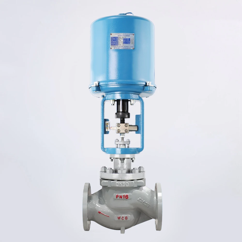220V AC Single Seat Electronic Electric Control Valve casting Steel DC 1-5V Modulating Control Valve IP65 Regulating Valve