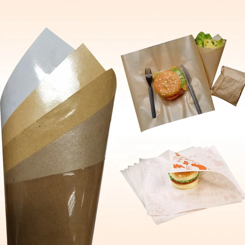 
Greaseproof food wrapping pe coated paper price for sandwich wrap paper 