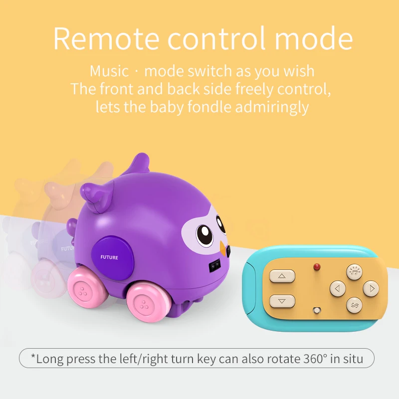 Kids Toys Plastic Gesture Sensing Remote Control 360 Flips Mini Toy Car With Music