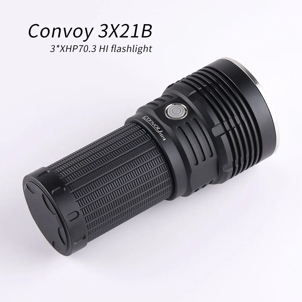 Конвой 3X21B 21700 фонарик XHP70.3 HI дальнего действия прожектор 12000 люмен сильный свет