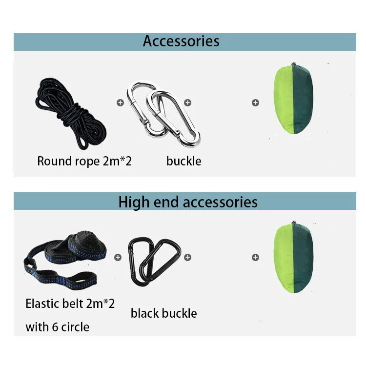 Manufacturer wholesale custom logo portable tree strap outdoor camping accessories hammock