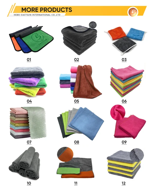 High Quality  Microfiber  glass Towel glasses  cleaning Cloth for  Glass Windows  Mirrors Home Kitchen Car Wash Cleaning