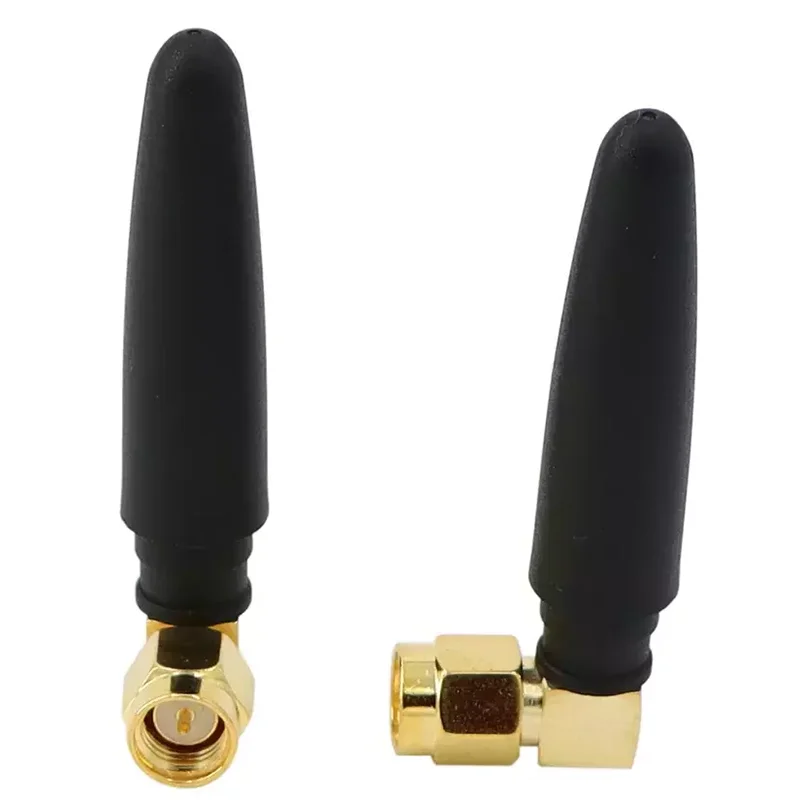 Mini GPRS / GPS Rubber Stick Short 5G Wifi Antenna 1.5dbi SMA Male Right Angle Digital TV Antennas