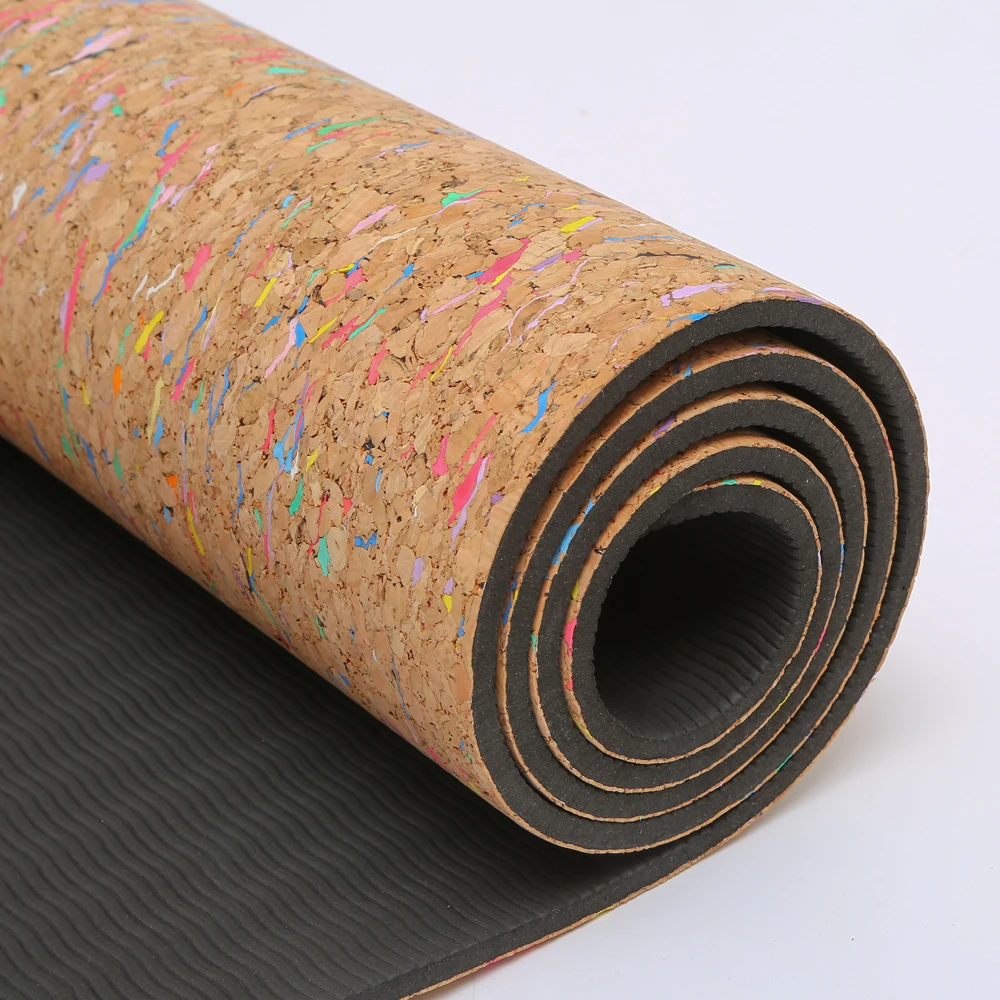 High Quality Custom Logo Organic Cork Yoga Mat for Yoga and Pilates