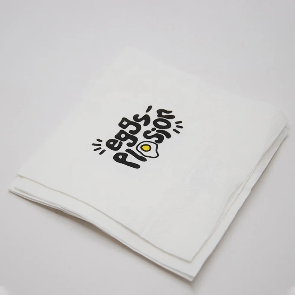 
Paper Napkins with Logo Printed Serviettes Napkin Wholesale Custom Personalized 