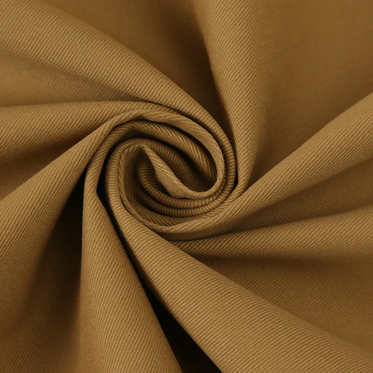  20*16+70D hot sale peach khaki 97% cotton 3% spandex stretch woven fabric for