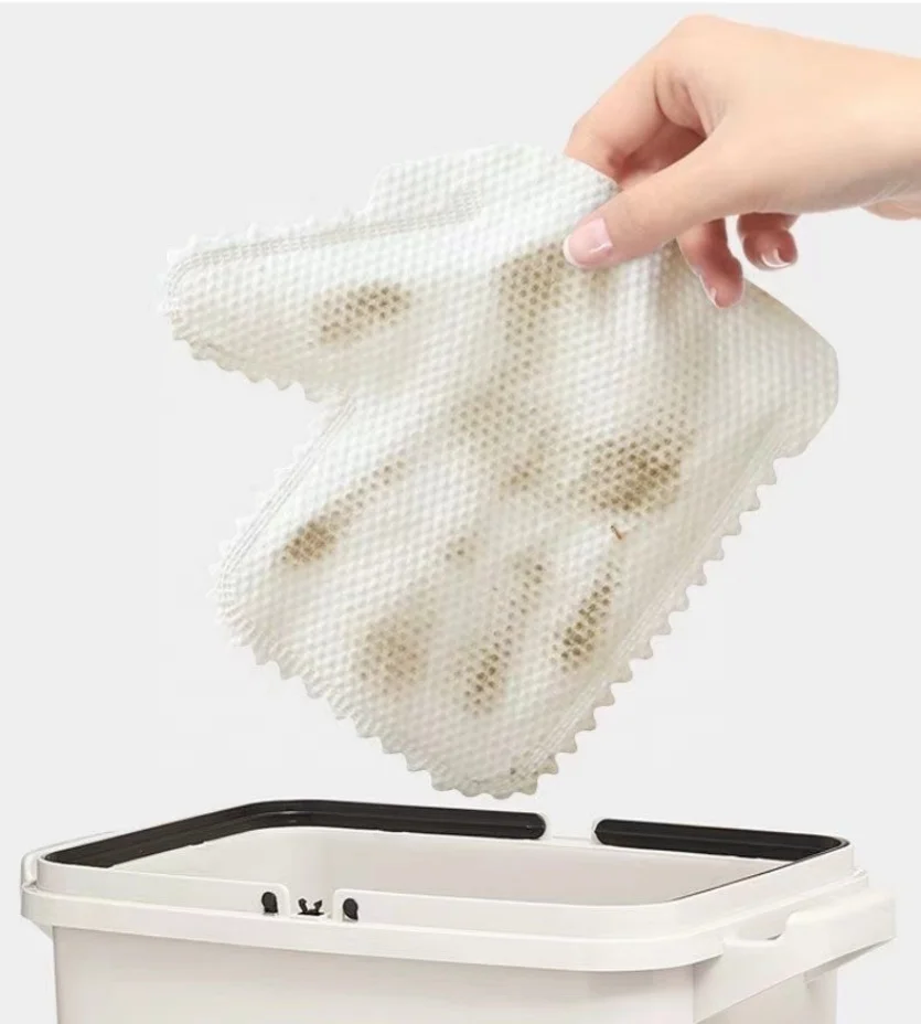 Lazy rags gloves multi-functional cleaning household artifacts non-woven dry and wet rags disposable dust gloves