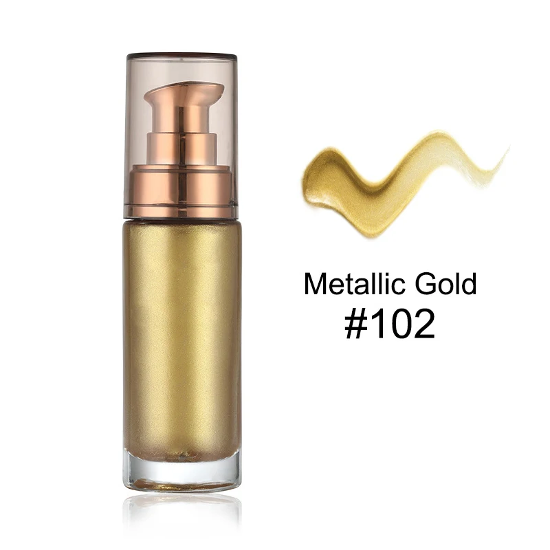 Private Label Long Lasting Shimmer Liquid Highlighter Liquid  Bronzer