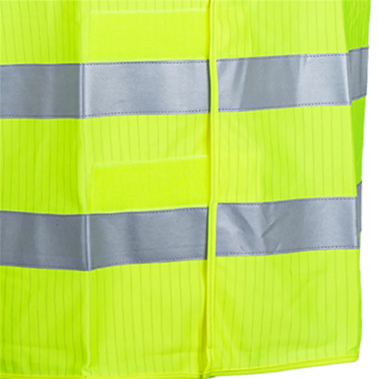 Customization Keep Warm Fire Retardant Vest High Visibility Anti Static Flashing Safety Vest