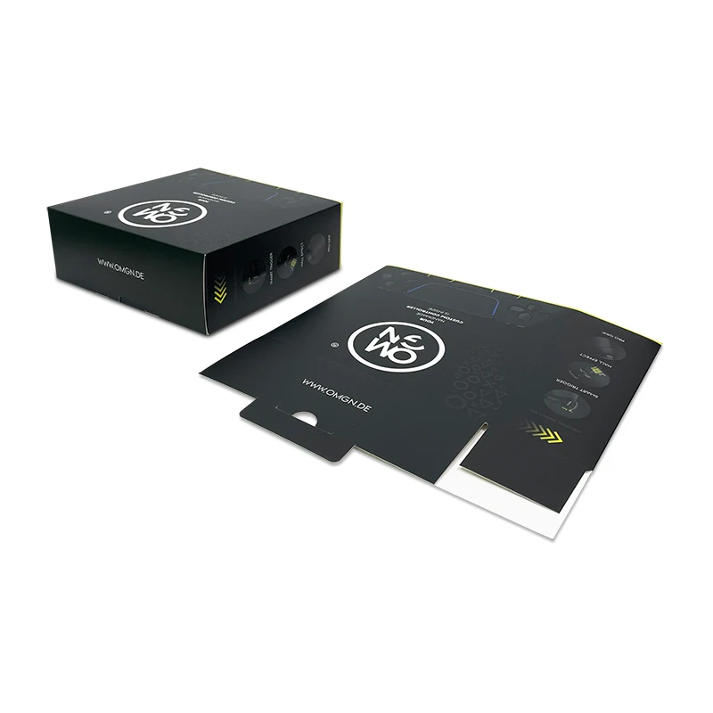 Customized printed recyclable game controller paper box waterproof foldable cardboard