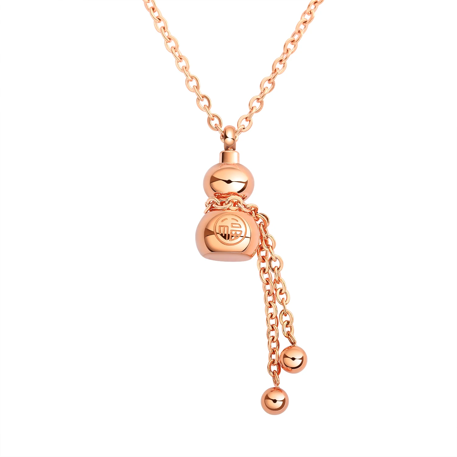 New Style Trendy Lucky Gourd Pendant Gold Plated Jewelry Seed Bead Necklace For Women Barbie Necklace