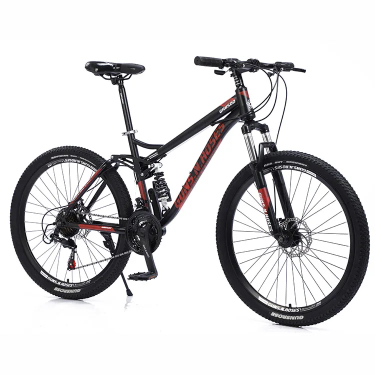Wholesale 21\24\27-speed shock absorption racing bike, carbon steel frame mountainbike ,26 inch bicycle for adults