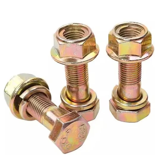 High strength color rotary tiller blade magazine screws grade 12.9