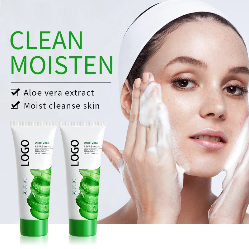 Wholesale Natural Aloe vitamin C rose pomegranate Foaming Face Wash Vegan Nourish Face Cleanser