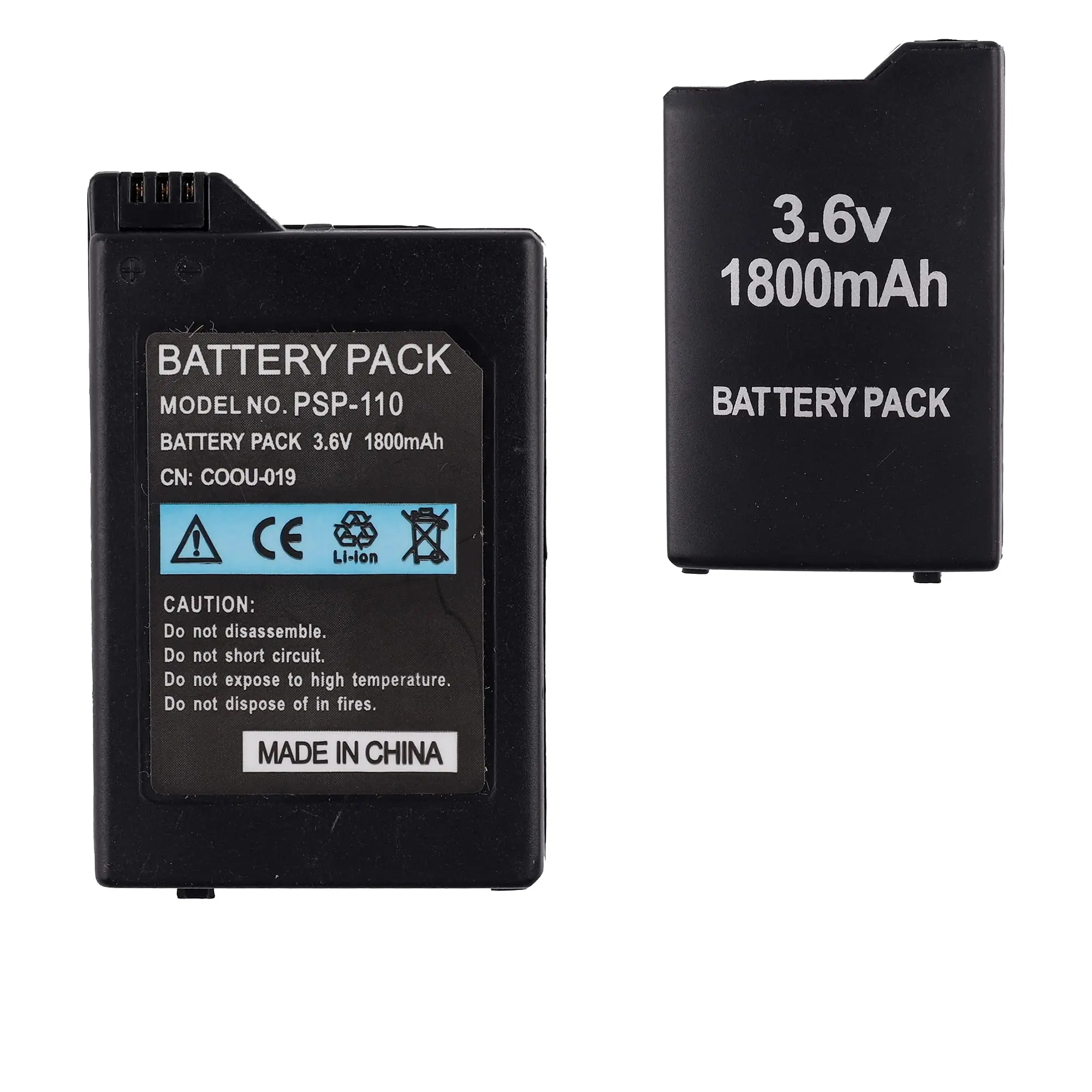 3.6V 1800mah Rechargeable Battery For Sony PSP-110 PSP-1001 PSP 1000 FAT Gamepad Game Console Battery