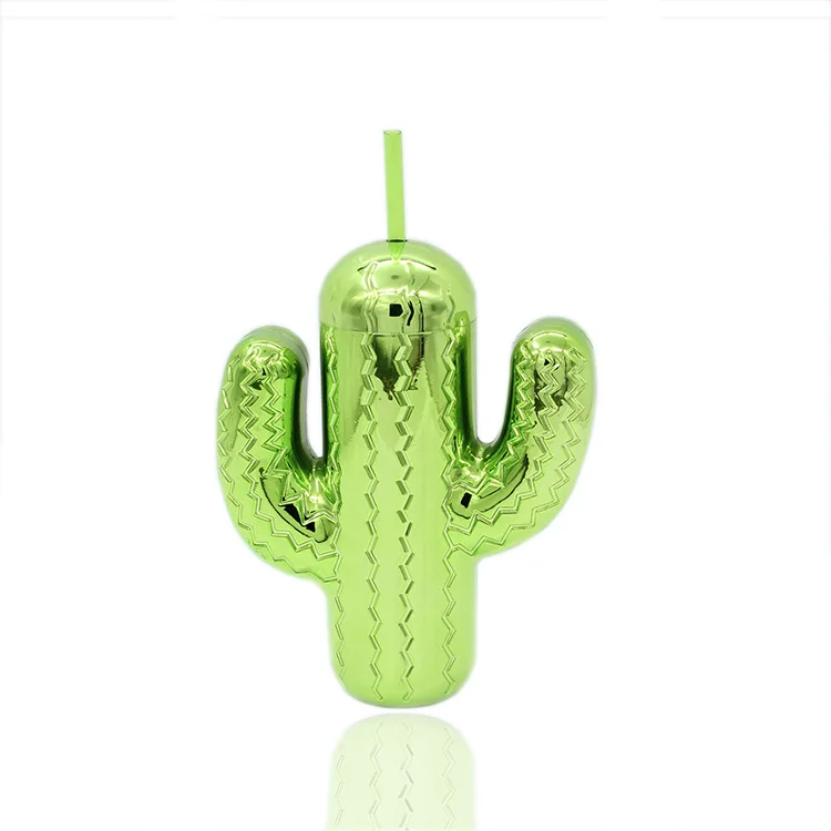 summer party Novelty Drinking Cup 20 Oz Cactus Cup with Straw