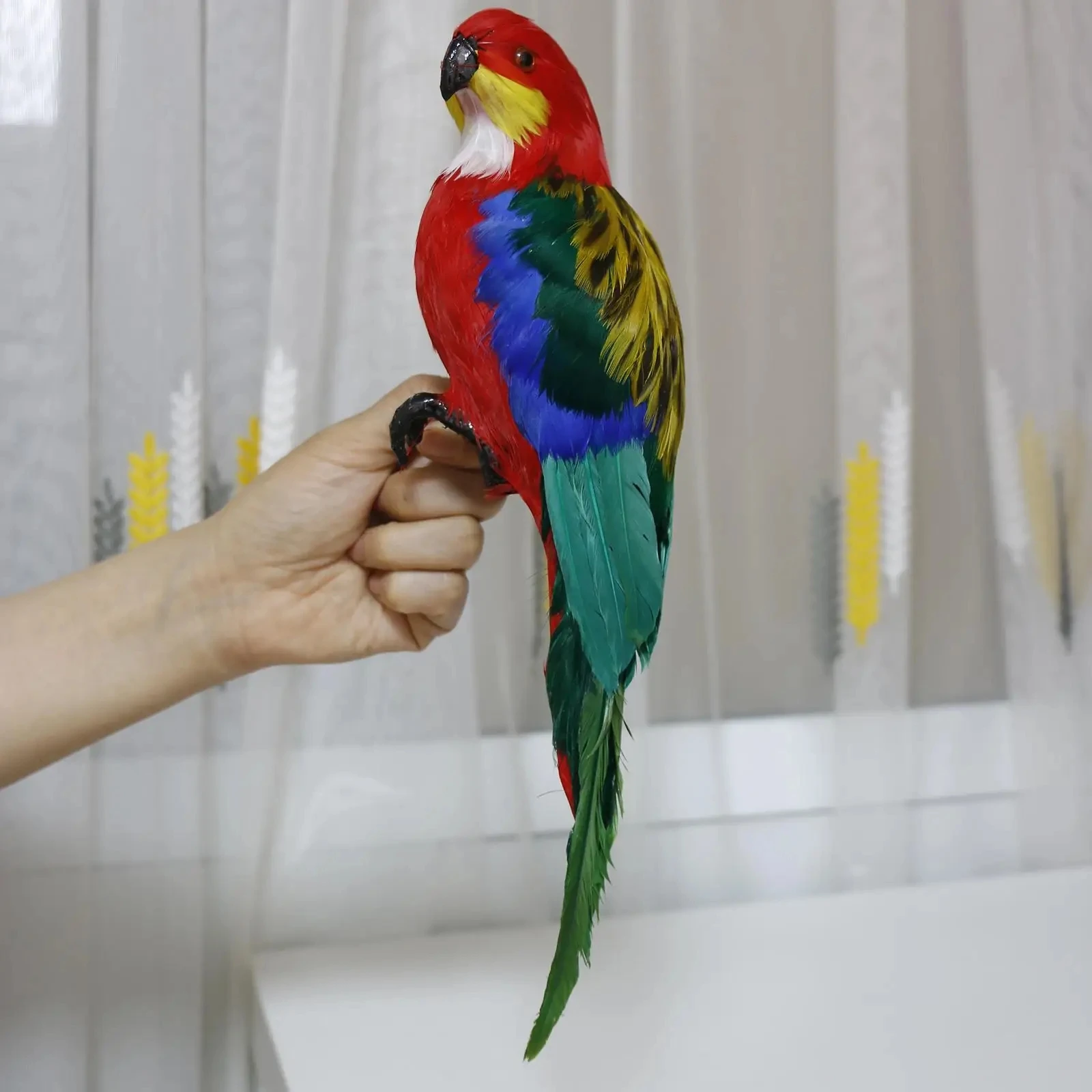 Factory Price Parrot Macaw Photography Props Birds Statue Large Simulation Parrot Statue for Landscape Ornaments Decor