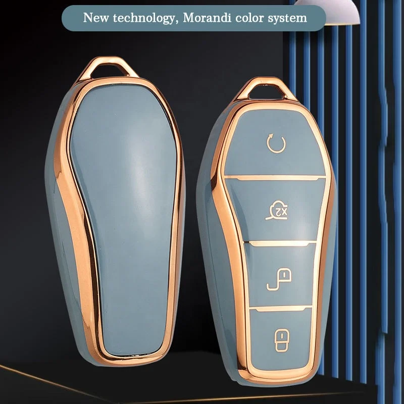 New Tpu Car Key Case Cover For Byd Song Pro Han Ev Max Tang Dm 2018 Qin Plus Keyless Protector Shell Auto Accessories