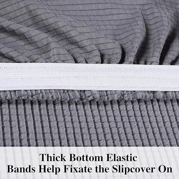 Stretch Chair Sofa Slipcover Spandex Jacquard Non Slip Soft Couch Sofa Cover Washable with Non Skid Foam