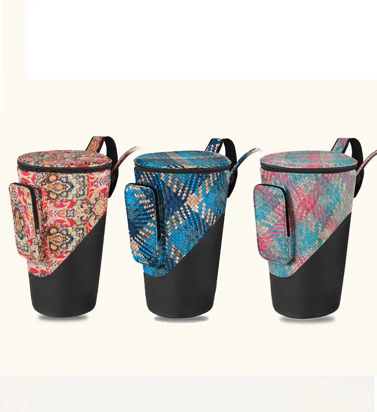 Высококачественная африканская сумка для барабанов на плечах плюс хлопок утолщенный водонепроницаемый индивидуальный рюкзак Бонго разных размеров