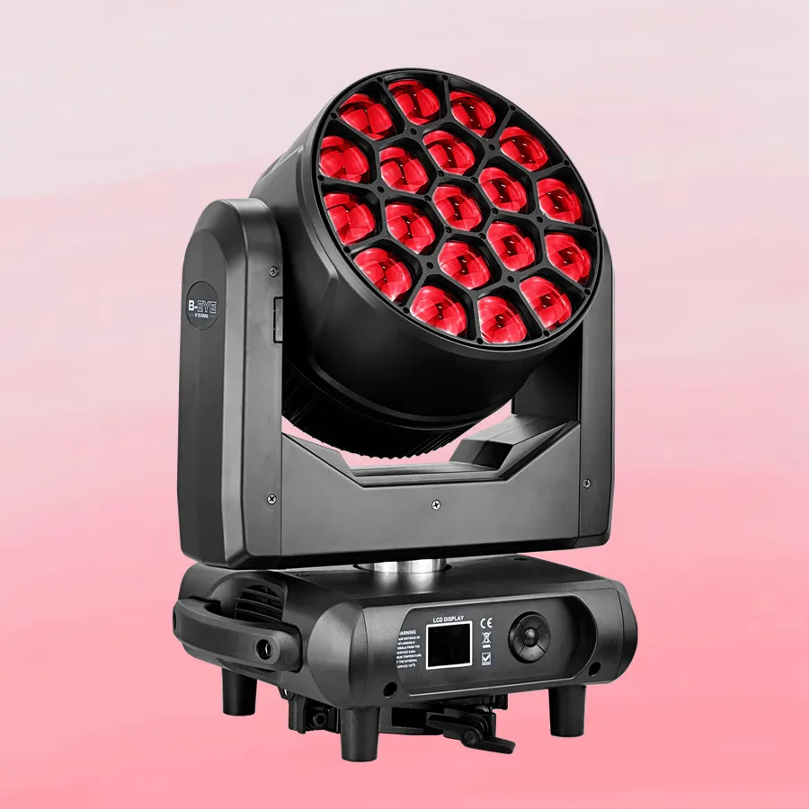 New arrival MINI 19pcs 40W wash zoom moving light K15 bee eyes 19*40W led moving head light