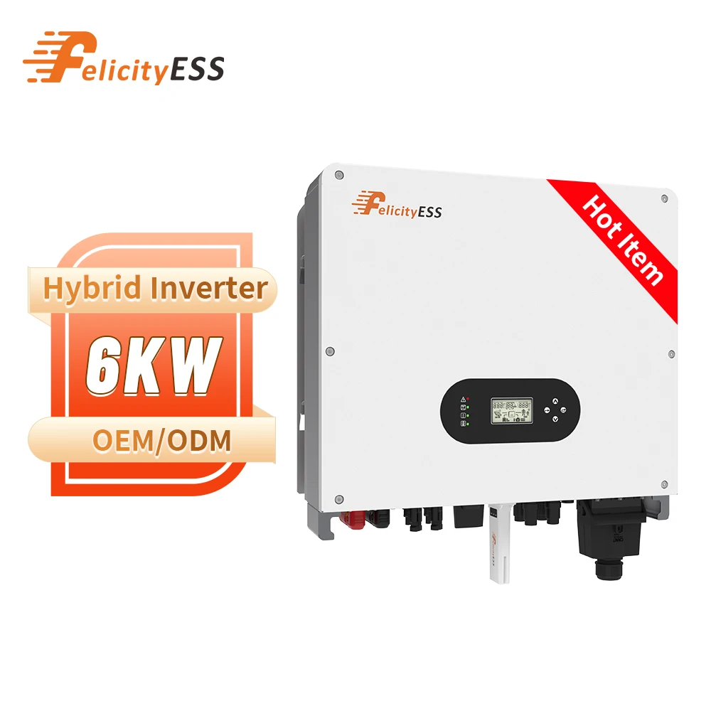 Felicity ESS High Capacity 6kW Single Phase 48V Hybrid Solar Inverter Ideal for High Demand Energy Applications