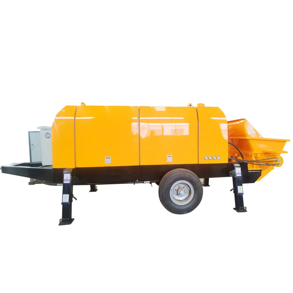 The Latest Design Of Diesel Concrete Small Concrete Pump For High-Rise Buildings And Other Projects