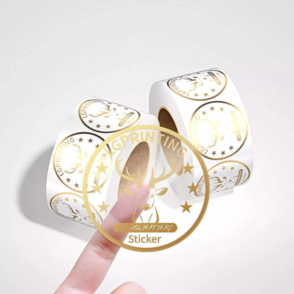 Logo Sticker Custom Logo Transparent Waterproof Vinyl Pvc Adhesive Sticker