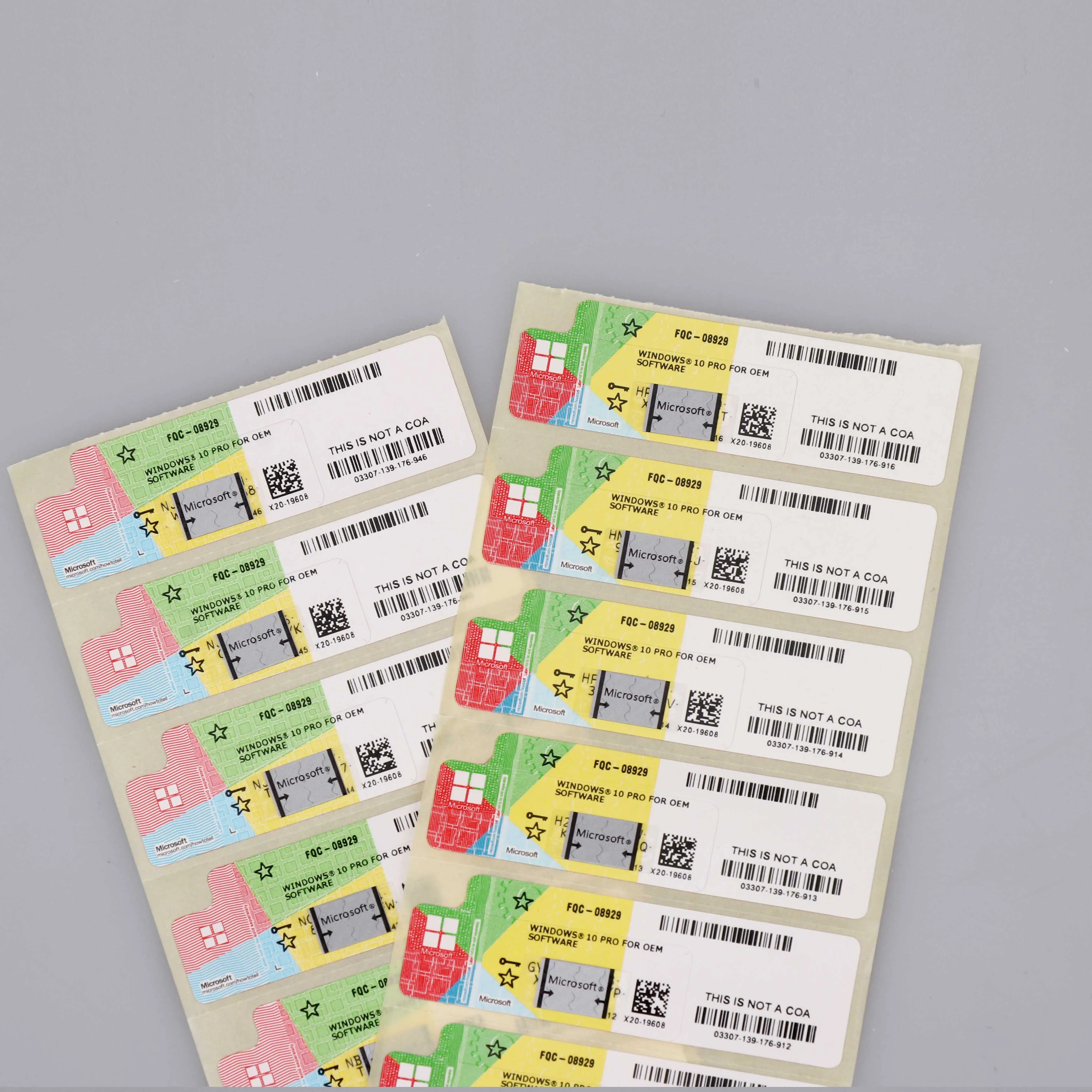 Горячая продажа Высокое качество Windows 10 профессиональный OEM ключ COA наклейки win 10 pro ключ