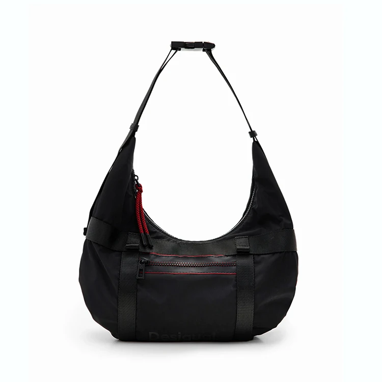 BSCI authorized manufacturers #PA0728 women lady nylon crossbody bag custom printed nylon bags wholesale Nylon lady Bag Set