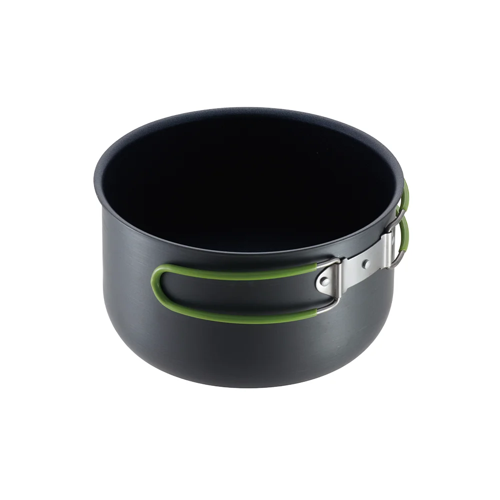 China Supply 3 persons Hiking Backpacking Non Stick Portable Outdoor Camping Cookware Set