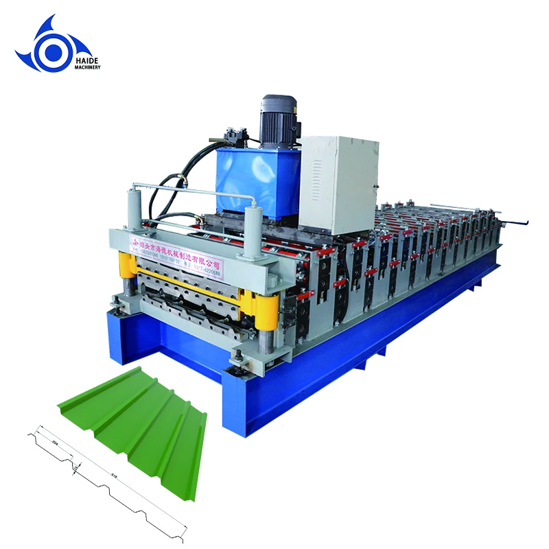 HAIDE Double layer aluminum roof machine roofing making machine