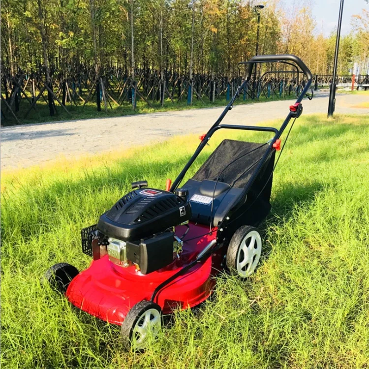  industrial hand push self propele gasoline/electric garden automatic manual folding handle lawn mowers with mini hay