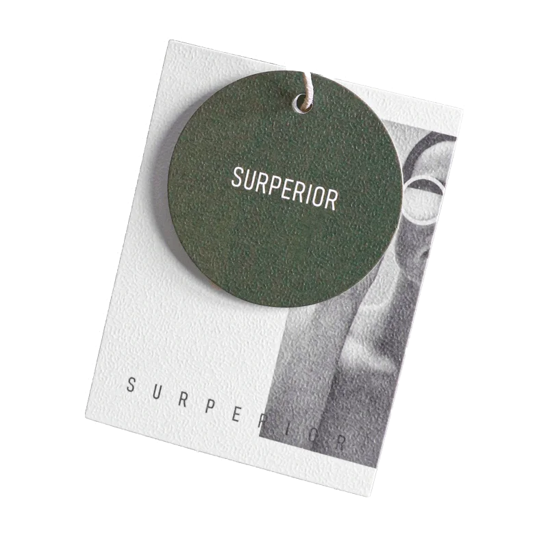 Hang Tag Custom Logo Embossed Die Cut Cardboard Paper Clothing Tags For Garment