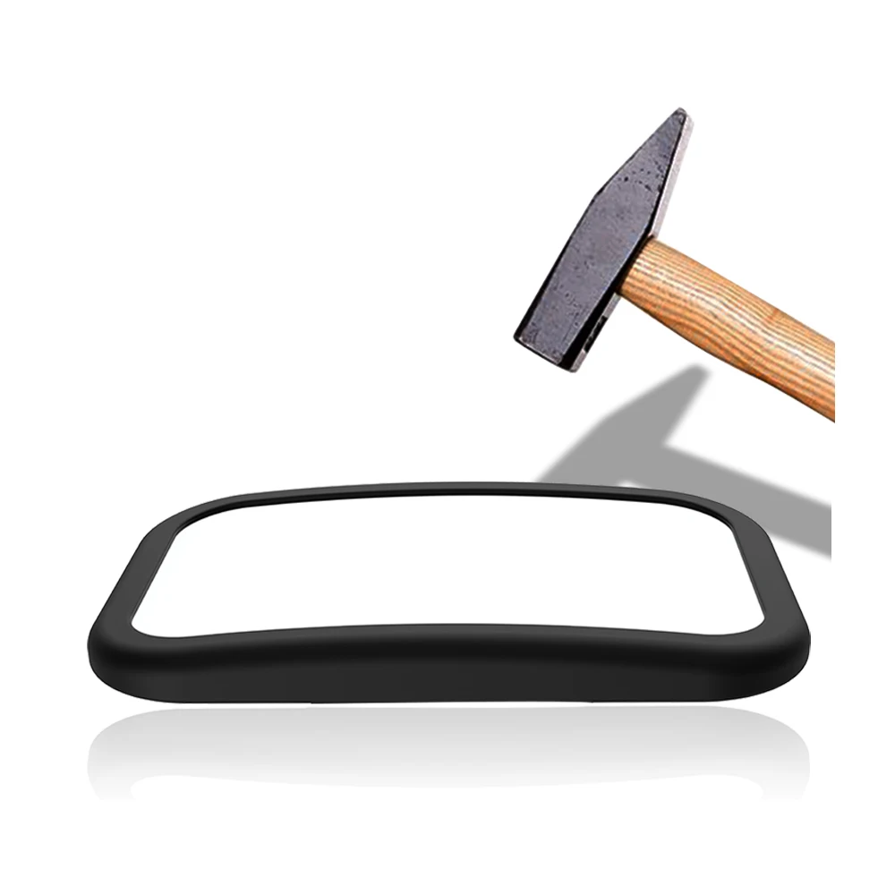 Custom Logo Vanity Sun Visor Car Makeup Leatherwear Shell Mirrors Hanging For Car Factory Wholesale