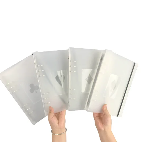 New Products A4 PP cover plastic frosted cover ring binder Translucent Refillable Notebook Cover Waterproof Personal Ring Binder