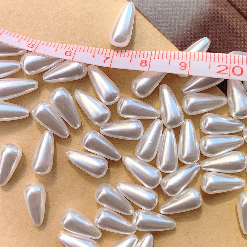 JC Wholesale imitation plastic pearl beads tear shape acrylic beads pearl for jewelry making