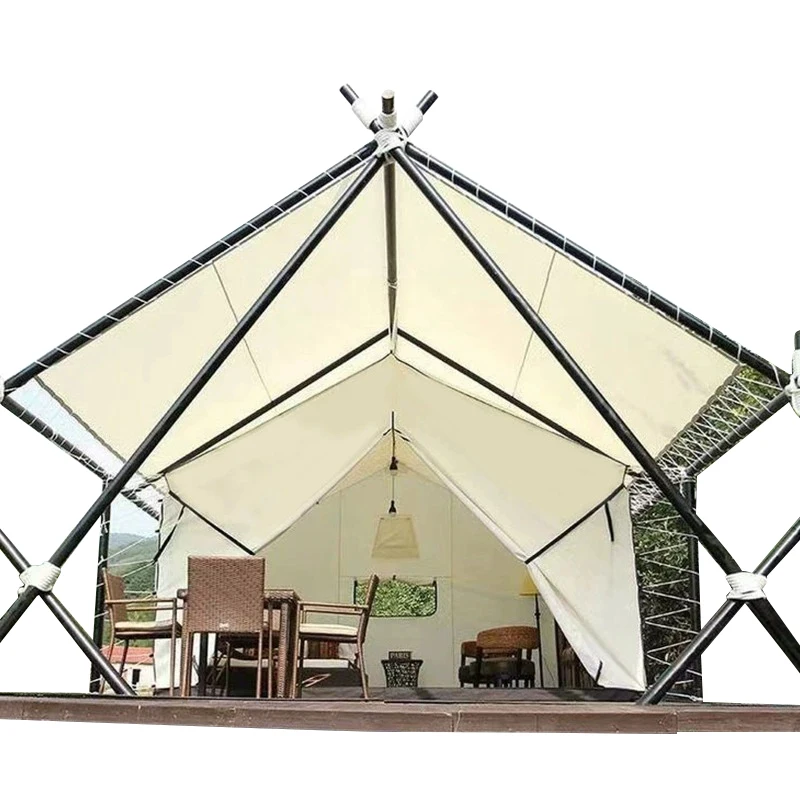 Hotel desert tent one room with veranda camping roof tent