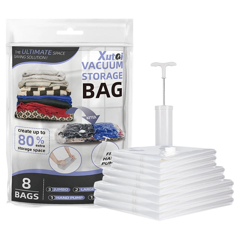 Reusable Vacuum Bags Compressed Space Saver Vacuum Storage Bags For Clothes Vacuum Storage Bag For Clothing Packaging