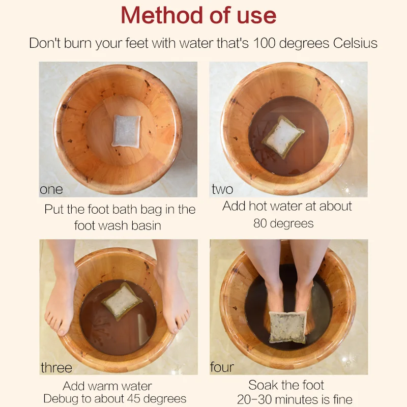 
tongrentang OEM Medicinal Bath Powder Wormwood Foot Bath Powder, 180g/ bag 