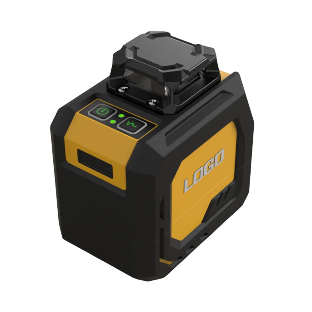 100ft Green 5 Line Self-Leveling Laser Level  Cross Line Laser with 3600mAh Rechargeable Battery with Type-C Charging Port