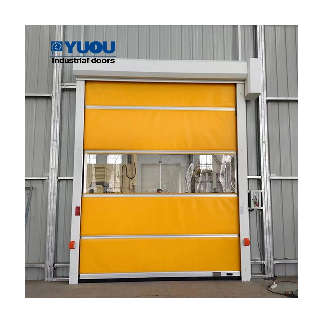 factory industrial automatic quick access pvc accordion door high-speed doors and roll-up doors for food businesses