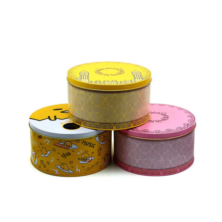 Hot Sale Food Grade Metal Round Tea Tin Box For High-grade Gift Packaging